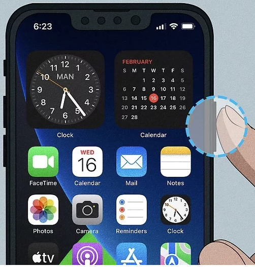 iPhoneを起動