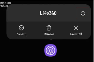 uninstall Life360 from Android