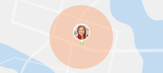 Life360 orange circle