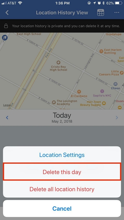 Delete Facebook Location History On Android | View Facebook Location History