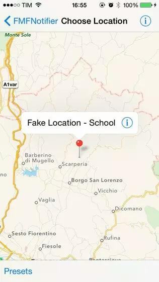 Select a location where you want to appear | Fake Location On Find My iPhone Without Them Knowing