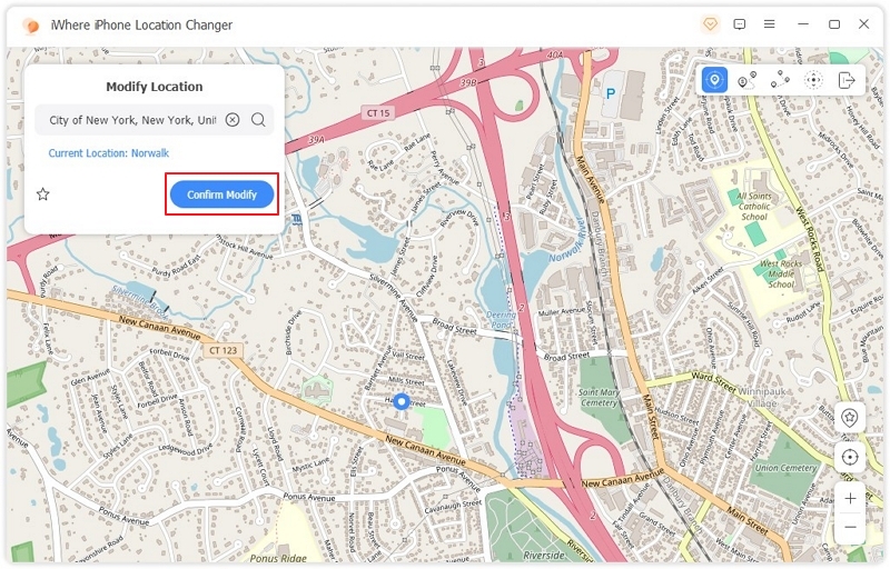 iWhere Modify Location 3 | Guide of iWhere iPhone Loaction Changer