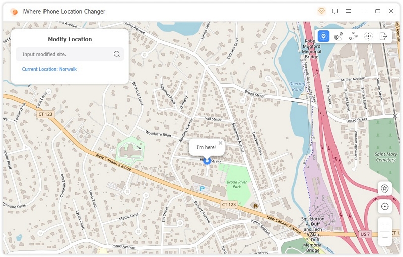 iWhere Modify Location 2 | Guide of iWhere iPhone Loaction Changer