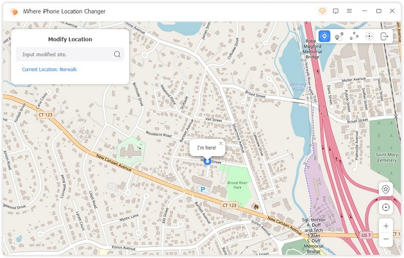 iWhere iPhone Location Changer 3 | turn off facebook location