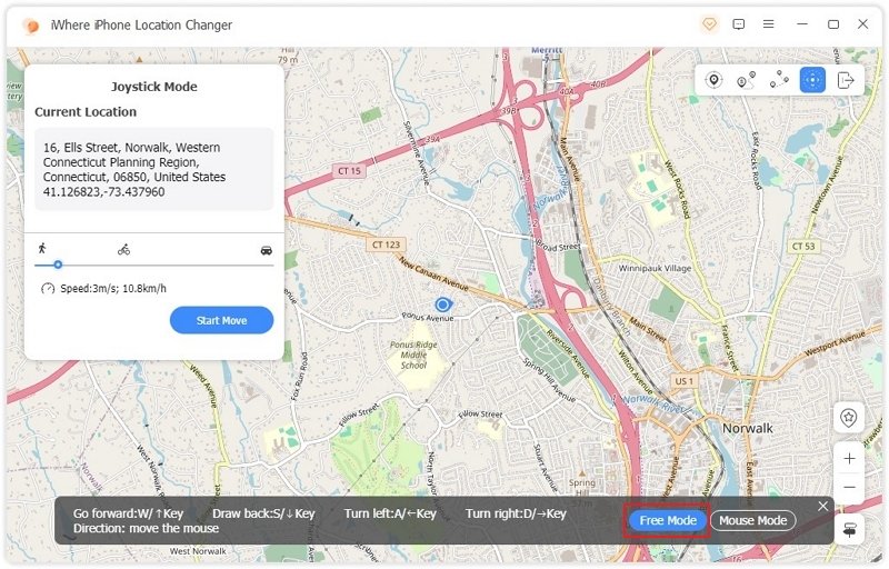 iWhere Joystick-Modus 3 | Anleitung zum iWhere iPhone-Standortwechsler