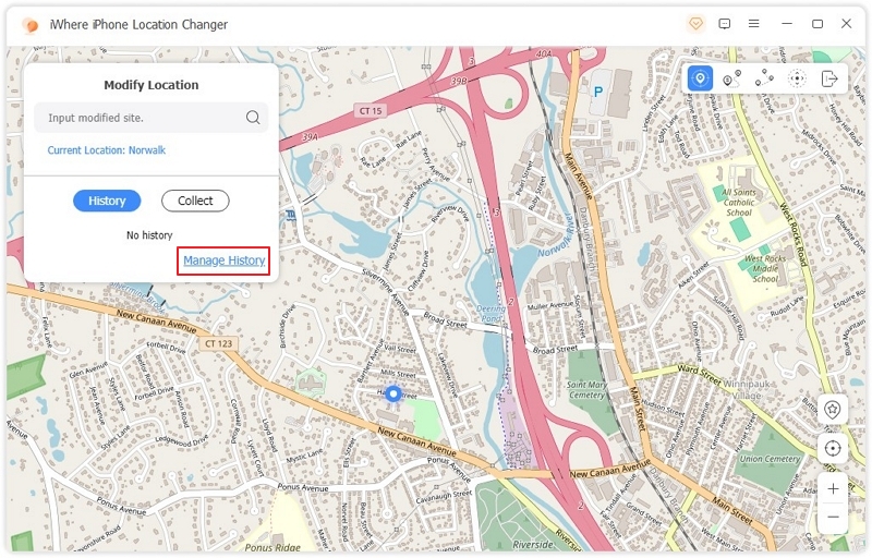 iWhere Modify Location 5 | Guide of iWhere iPhone Loaction Changer
