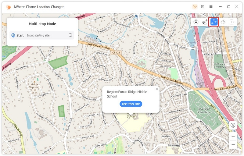 iWhere Multi stop Mode 2 | Guide of iWhere iPhone Loaction Changer