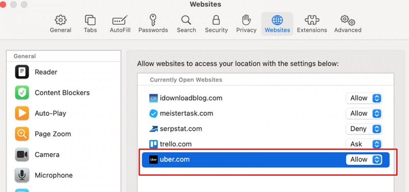 manage location permissions | you don't have permission to save to this location