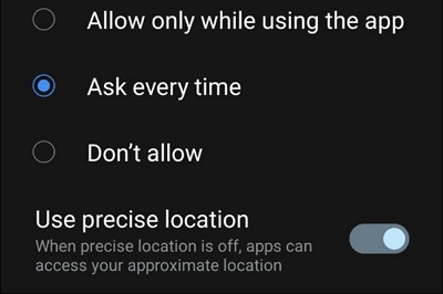 App permissions 2 | Turn Off Location on Instagram