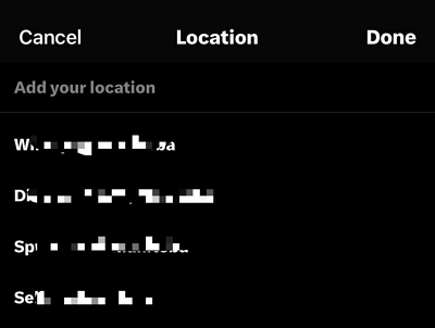 search field | add location on twitter profil