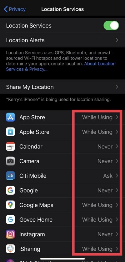 location services | add location on twitter profil