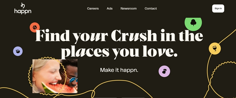 whole new world of connections | change location in happn