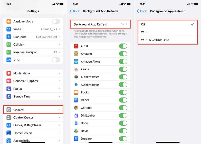 turn off app background refresh | Why Does My iPhone Location Keep Turning on by Itself