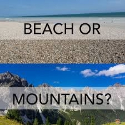Strand oder Berge | die besten Bumble-Eingabeaufforderungen