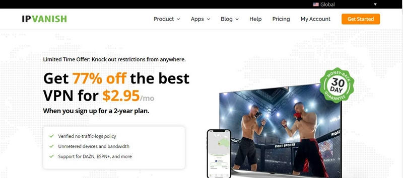 ipvanish VPN | ipvanish VPN |更改位置的最佳 VPN