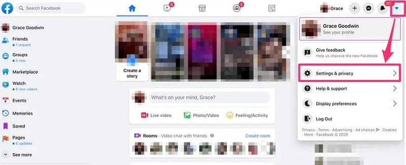 開啟 Facebook 設定 | Facebook 維持登出狀態
