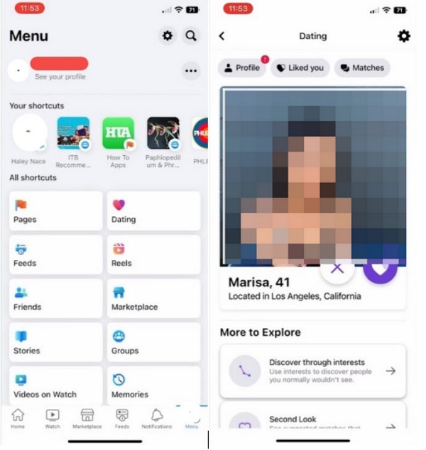 個人資料圖片 |更改 Facebook 約會應用程式上的位置