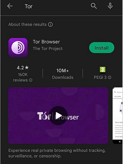 tor browser | change location on android without vpn