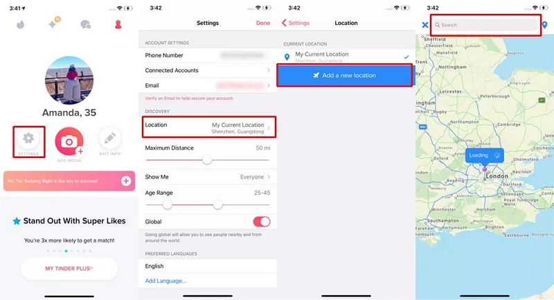 了解鉸鏈位置的重要性 |無需付費即可更改 Tinder 上的位置