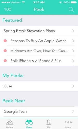 使用 Yik Yak 上的 Peek 功能 |在 yik yak 上更改位置