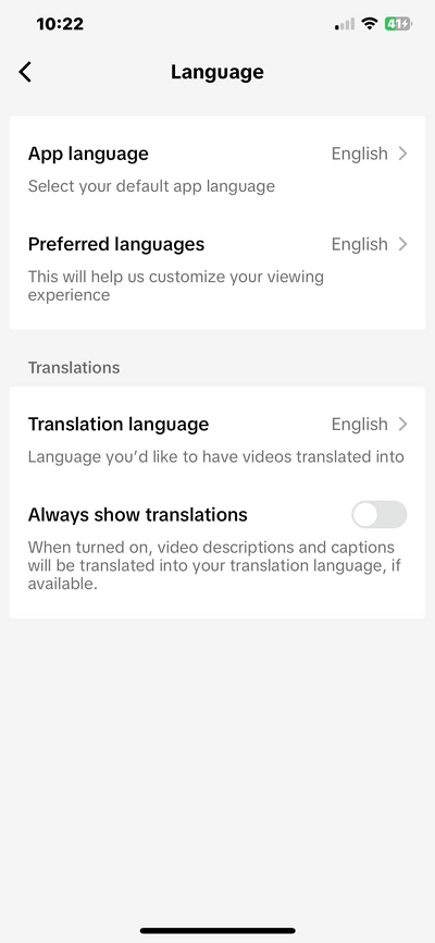 更改您的 TikTok 帳號語言 3 |更改 TikTok 帳戶位置