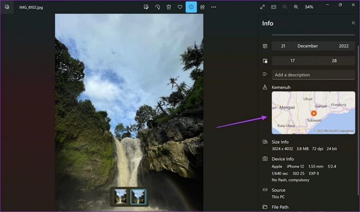 Überprüfen Sie den Speicherort des Windows-Images. Suchen Sie den Speicherort anhand von Bildern.