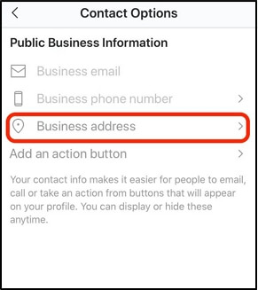 Geschäftsstandort auswählen | Standort zu Instagram hinzufügen