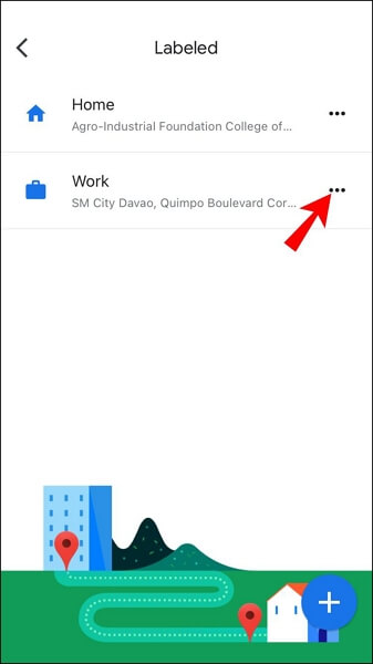click more option Google Maps | Update Location on iPhone