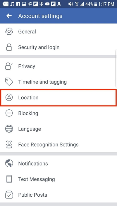 Android 2 で Facebook のロケーション履歴を無効にする | Facebook のロケーション履歴を表示する