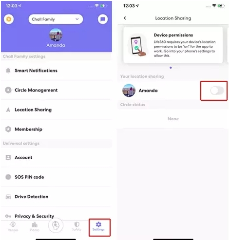Life360 | 停用位置共享在無人知曉的情況下關閉 Life360 上的位置