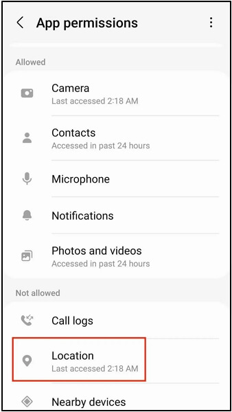 disallow Snapchat access location | Pause Snapchat Location