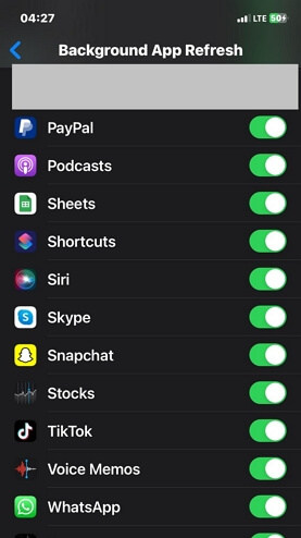 WhatsApp-Aktualisierung im Hintergrund aktivieren | Warum wird der Live-Standort bei WhatsApp nicht aktualisiert?