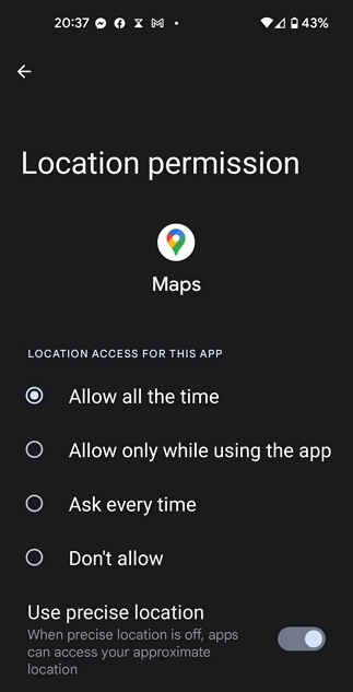 choose Allow all the time | Does Bumble Update Location When the App is Closed
