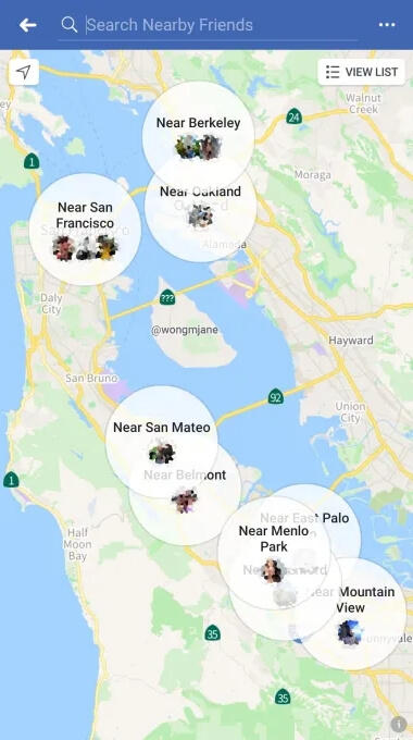 use Facebook nearby friends feature | See Friends Location on Facebook