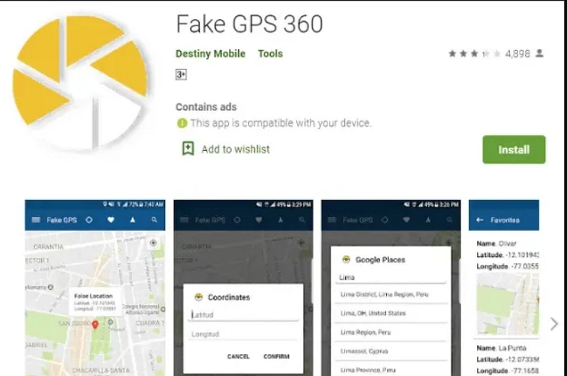 偽の GPS 360 | 位置情報スプーファー