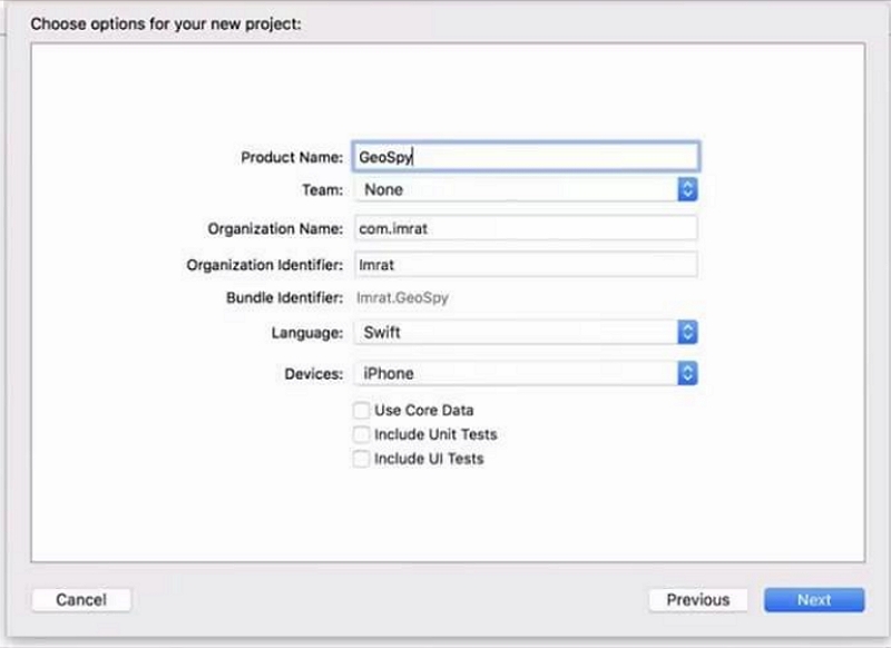 Geben Sie den Produktnamen mit Xcode ein | Standort auf dem iPhone vortäuschen 