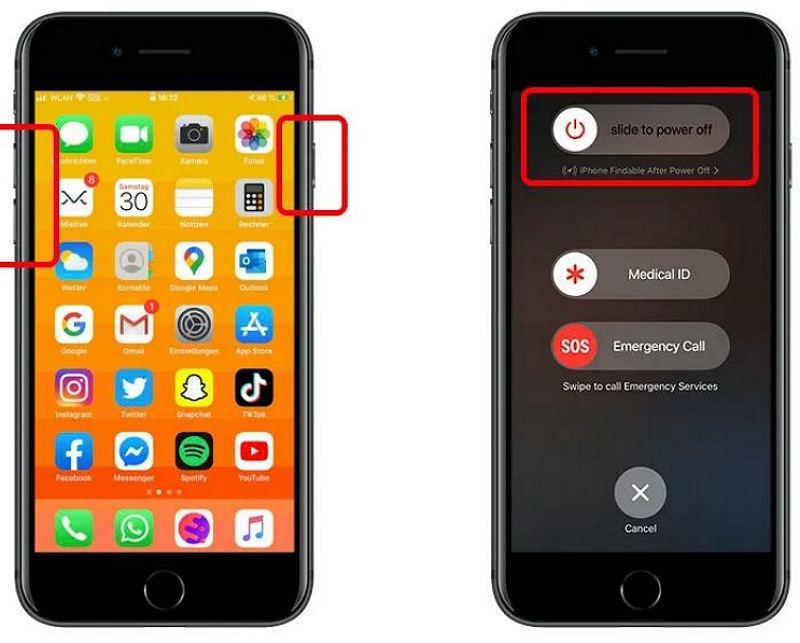 重新啟動您的裝置 |為什麼「找我的 iPhone」沒有更新位置