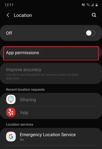 Tap App Permissions | Grindr Location Not Updating