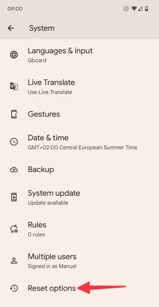 choose Reset Options | Grindr Location Not Updating