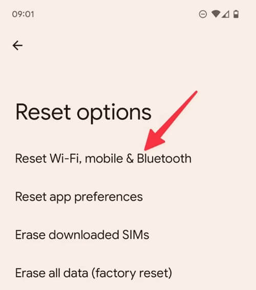 tap Reset WiFi | Grindr Location Not Updating