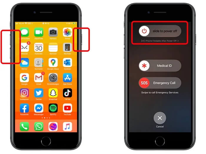 power off iPhone | Grindr Location Not Updating