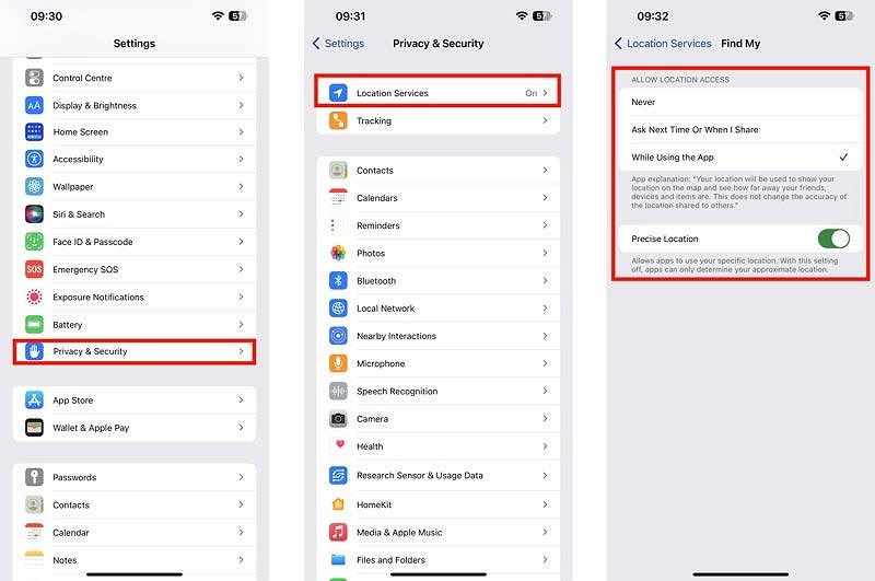 尋找我的朋友| iPhone 無法在線上分享位置