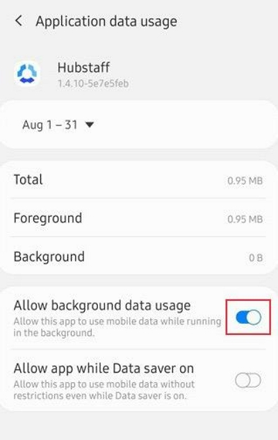 允許後台資料使用 |修正 Life360 上的位置共享暫停問題