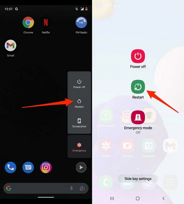 restart Android | no network or phone off life360