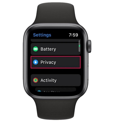 App-Berechtigung zum Zugriff auf die Apple Watch aktivieren | „Standort teilen“ ist ausgegraut