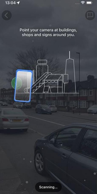 使用攝影機進行即時掃描|在 iPhone 上校準 GPS