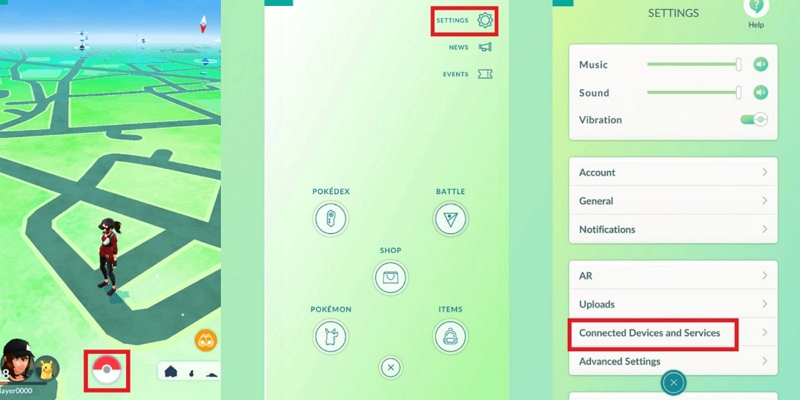 connected devices and services | pokemon go gotcha