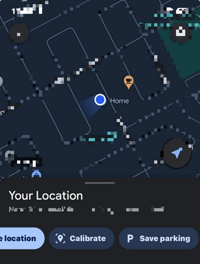 點選校準 |在 iPhone 上校準 GPS