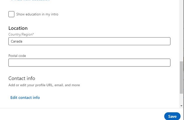 get job opportunities from | change location on linkedIn