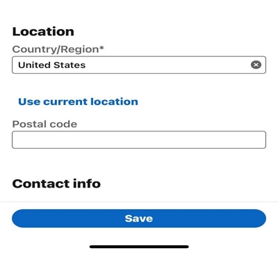 get job opportunities from | change location on linkedIn